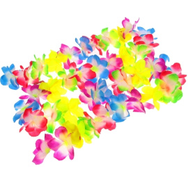 Гавайская гирлянда Цветочки разноцветная